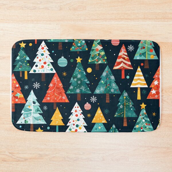 Item preview, Whimsical Christmas Trees Winter Holiday Pattern designed and sold by simaso.