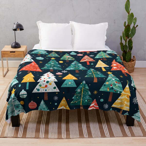 Item preview, Whimsical Christmas Trees Winter Holiday Pattern designed and sold by simaso.