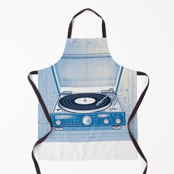 Item preview, Turntable Blueprint – Technical Diagram Design for Vinyl Lovers designed and sold by JCRockDesign.