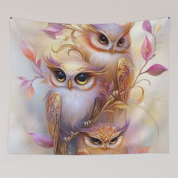 Item preview, Enchanted Owls in Bloom designed and sold by bloorose.