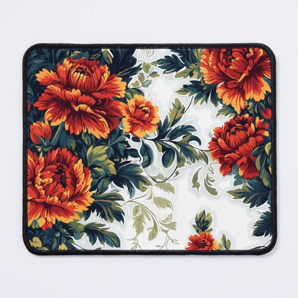 Item preview, vibrant flowers pattern by dejco.art domin designed and sold by dejco.art.