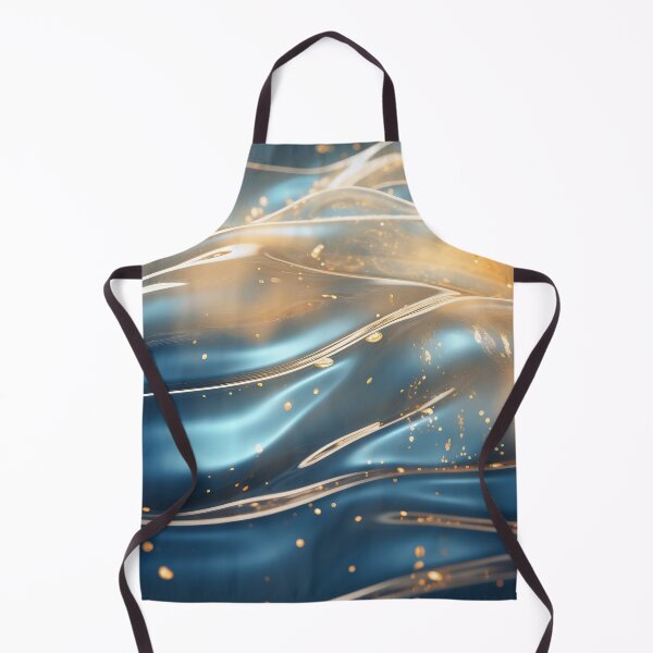 Item preview, Golden Swirls on Azure Waves designed and sold by anytka.