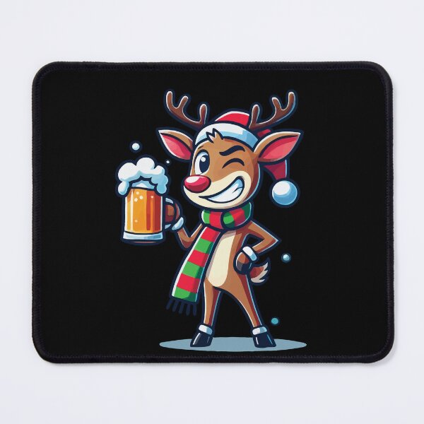 Item preview, Lustiger Weihnachtsbierliebhaber Rentier designed and sold by LuminOrb.