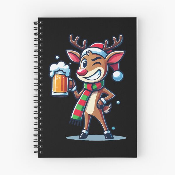 Item preview, Lustiger Weihnachtsbierliebhaber Rentier designed and sold by LuminOrb.