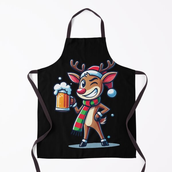 Item preview, Lustiger Weihnachtsbierliebhaber Rentier designed and sold by LuminOrb.