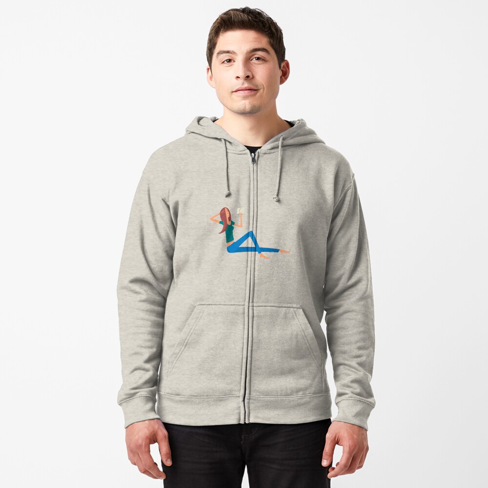 Good Book and young girl Zipped Hoodie