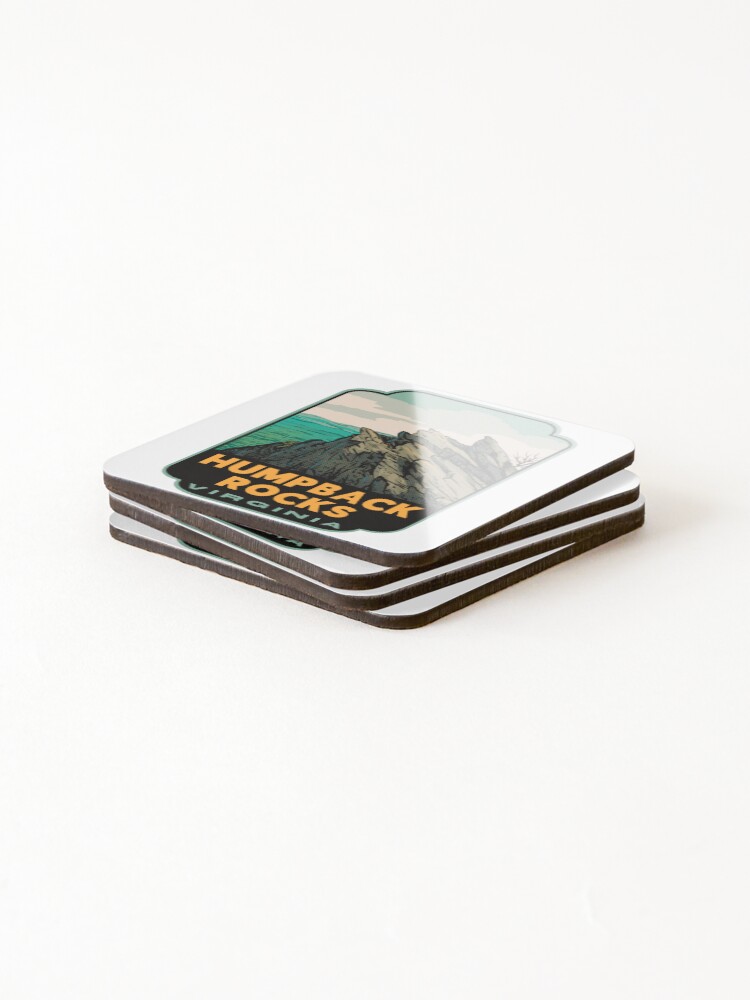 Thumbnail 4 of 5, Coasters (Set of 4), Humpback Rocks Virginia Retro designed and sold by HalpinDesign.