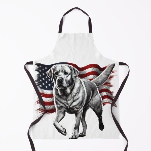Item preview, Patriotic Labrador Walking American Flag Shirt - Dog Lover Design designed and sold by BlankCanvasHaHa.