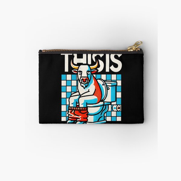 Item preview,  Funny Bull Bathroom Cartoon Design designed and sold by DrawHandArt.