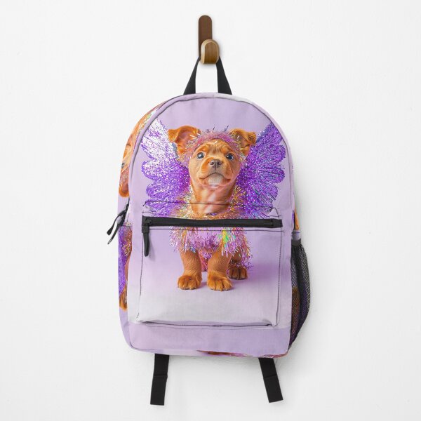 Item preview, Cute puppy with sequins and glitter wings, purple aesthetic designed and sold by Lala and Jull.