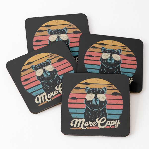 Item preview, More Capy, Less Drama - Cool Retro Capybara with Sunglasses Design designed and sold by CircinusStore.