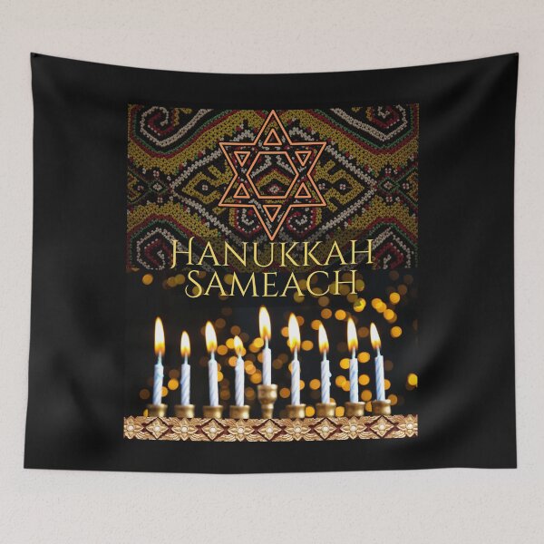 Item preview, Hanukkah Sameach Jewish Religious Holiday Design designed and sold by EarthArtDesigns.