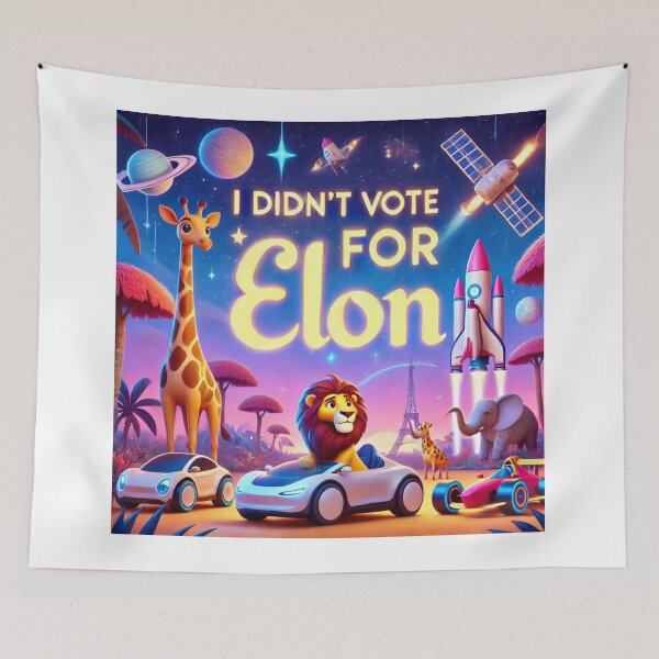 Item preview, I Didn't Vote for Elon - Whimsical Adventure designed and sold by MySheetMusicArt.