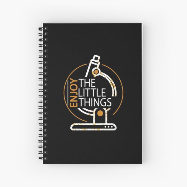 Funny Microbiology Enjoy The Little Things Science Spiral Notebook