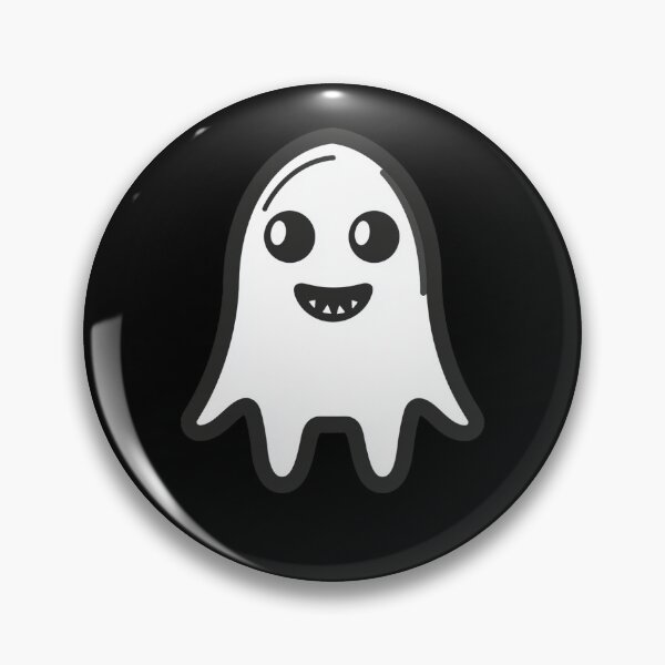 Item preview, Happy Ghost with Playful Expression designed and sold by PandaKunst.