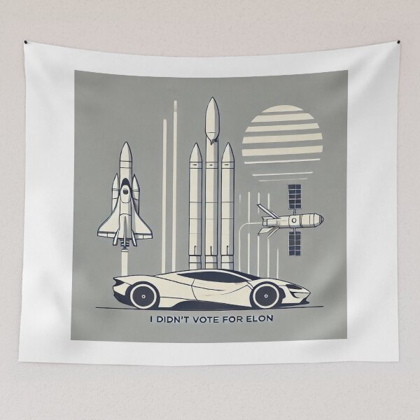 Item preview, I Didn't Vote for Elon - Minimalist Design designed and sold by MySheetMusicArt.