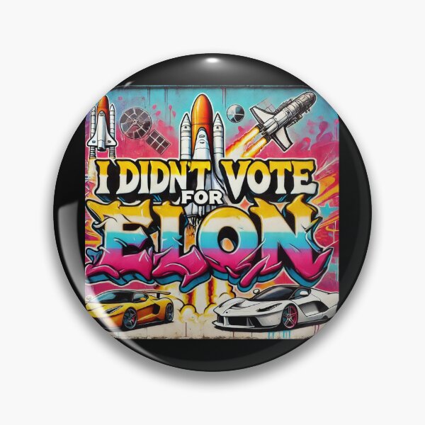 Item preview, I Didn't Vote for Elon - Graffiti Style designed and sold by MySheetMusicArt.