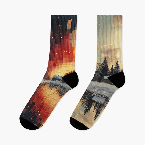 Item preview, Pixelated Twilight Reflections designed and sold by bloorose.