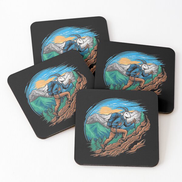 Item preview, Mountain Goat Hiking in Scenic Landscape designed and sold by love3617.