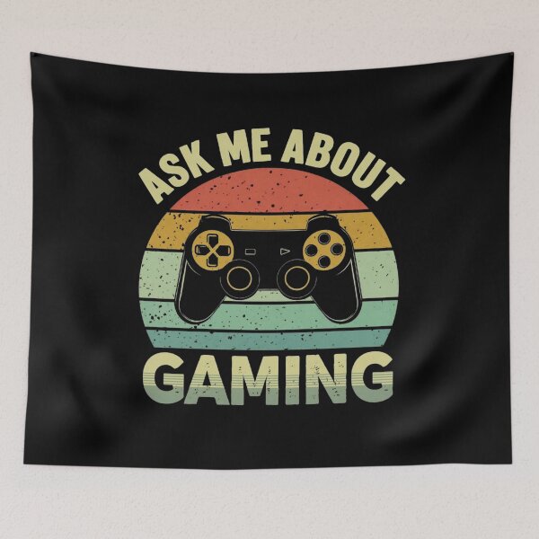 Item preview, Ask Me About Gaming: Fun Gamer Design | Esports and Chill: Ask Me About Gaming Design designed and sold by JOY STORE 45.