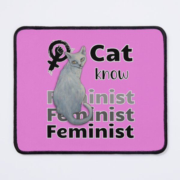 Item preview, Cat Know Feminist designed and sold by alczar.
