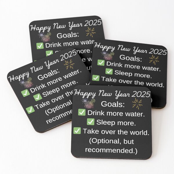 Item preview, Happy New Year 2025. Goals. designed and sold by dragonfliesart.
