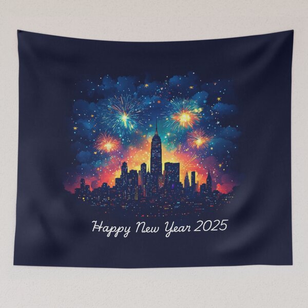 Item preview, Happy New Year 2025 designed and sold by dragonfliesart.