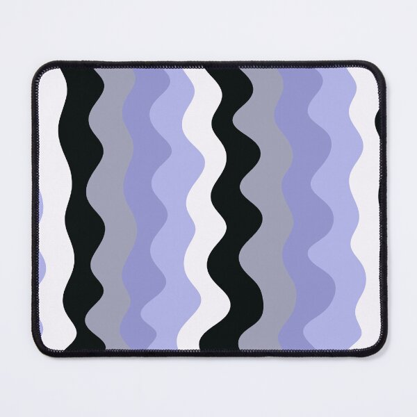 Item preview, Cool Wavy Stripes, Abstract Pattern, Purple Black White designed and sold by velvetearth.
