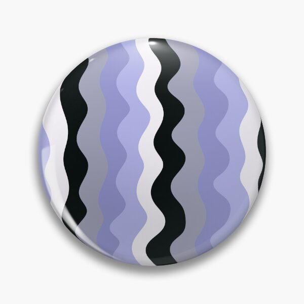 Item preview, Cool Wavy Stripes, Abstract Pattern, Purple Black White designed and sold by velvetearth.