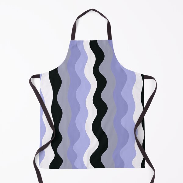 Item preview, Cool Wavy Stripes, Abstract Pattern, Purple Black White designed and sold by velvetearth.