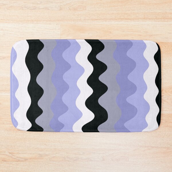 Item preview, Cool Wavy Stripes, Abstract Pattern, Purple Black White designed and sold by velvetearth.