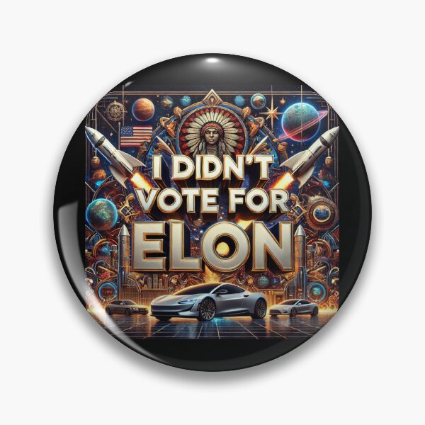 Item preview,  I Didn't Vote for Elon - Futuristic Statement designed and sold by MySheetMusicArt.