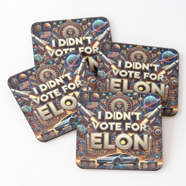 Item preview,  I Didn't Vote for Elon - Futuristic Statement designed and sold by MySheetMusicArt.