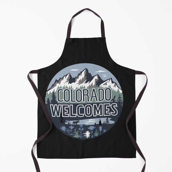 Item preview, Colorado Welcomes Flag Map Denver, Rocky Mountains designed and sold by AnimalsDH305.