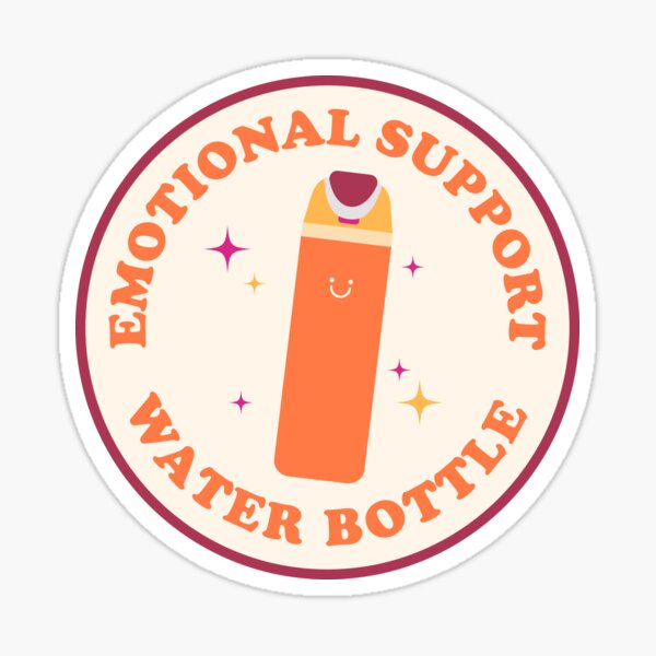 Item preview, Emotional Support Water Bottle Sticker - Citrus designed and sold by mariamemakes.
