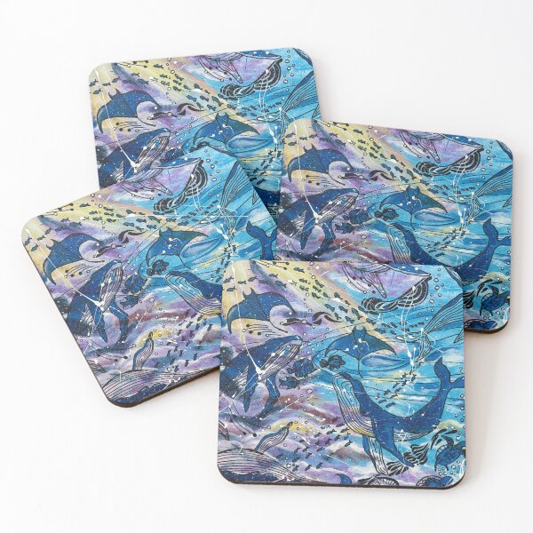 Item preview, Dance of Ocean Giants in Vibrant Waves designed and sold by AlikaZelenska.