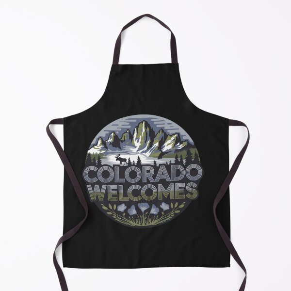 Item preview, Colorado Welcomes Flag Map Denver, Rocky Mountains designed and sold by AnimalsDH305.