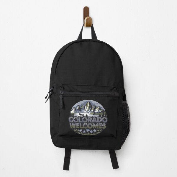Item preview, Colorado Welcomes Flag Map Denver, Rocky Mountains designed and sold by AnimalsDH305.