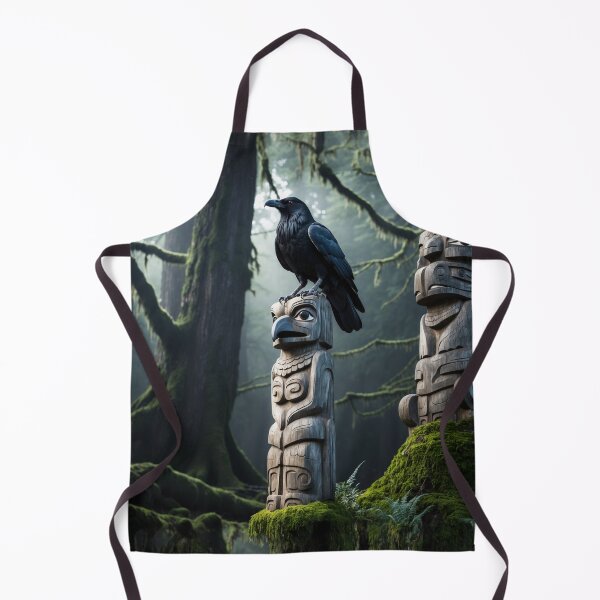 Item preview, Raven and Totem Poles designed and sold by Skye Ryan-Evans.