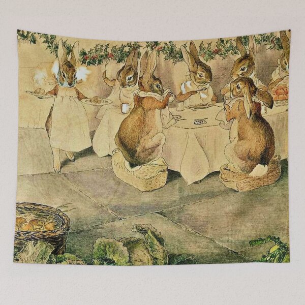 Item preview, The Rabbits' Christmas Party: Christmas Dinner by Beatrix Potter designed and sold by RickE.