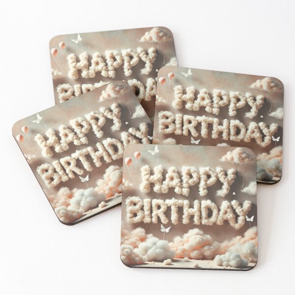 Item preview, Cloudy Birthday Wishes designed and sold by Sadia Jannat.