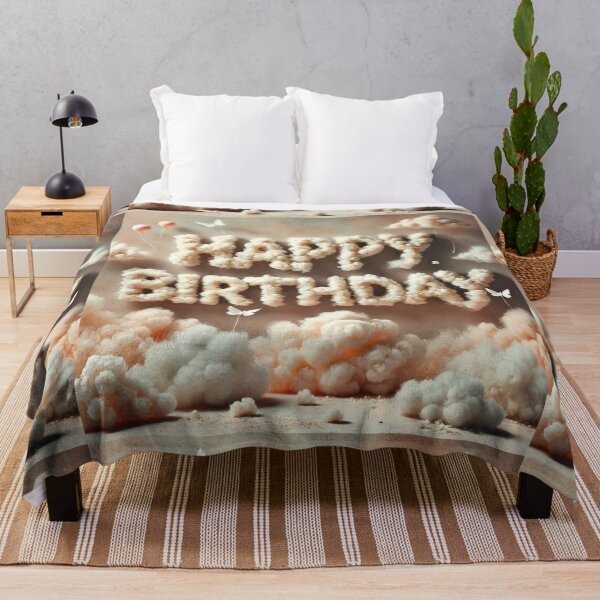 Item preview, Cloudy Birthday Wishes designed and sold by Sadia Jannat.