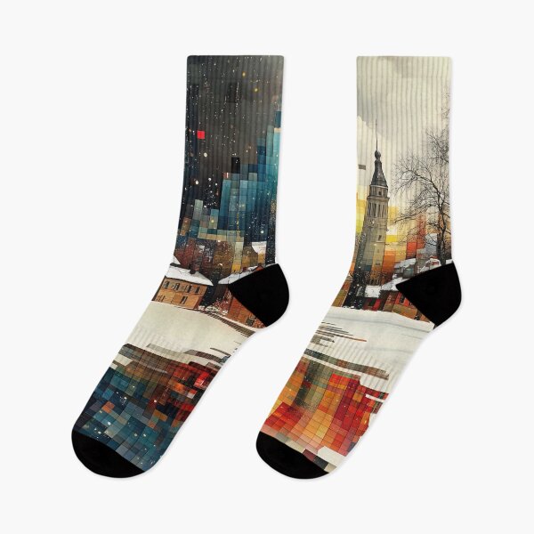 Item preview, Pixelated Winter Reflections designed and sold by bloorose.
