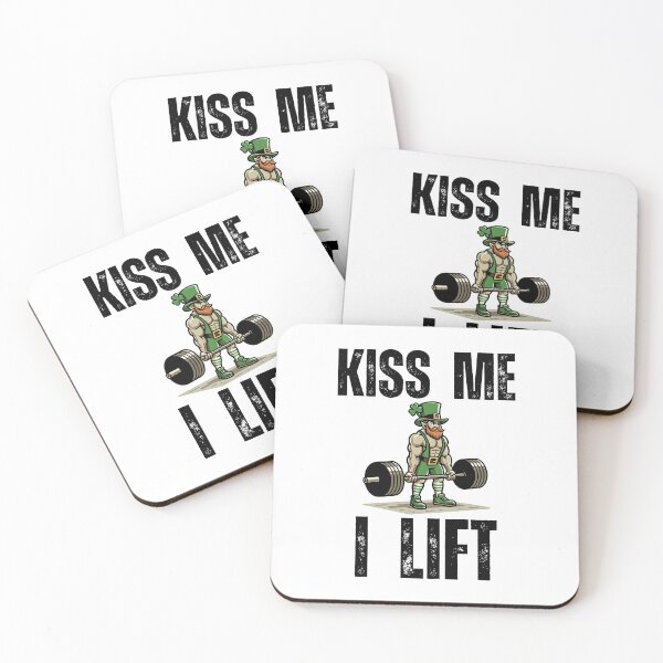 Item preview, Kiss me I lift St. Patrick's Day Workout Gym designed and sold by snowry.