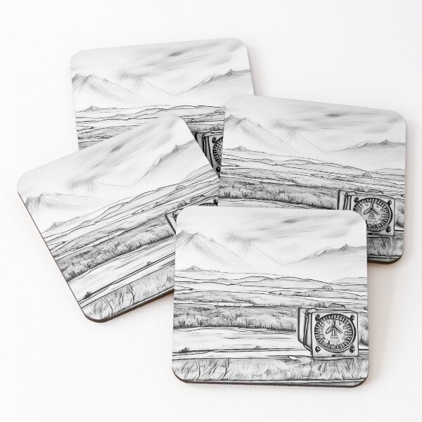 Item preview, San Juan Islands from airplane (Sketch) designed and sold by flyscenicair.