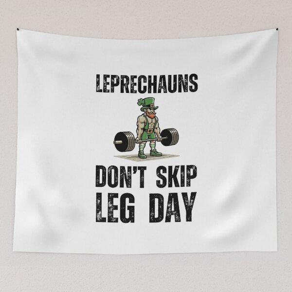 Item preview, Leprechauns Don't Skip Leg Day St. Patrick's Day Workout Gym designed and sold by snowry.