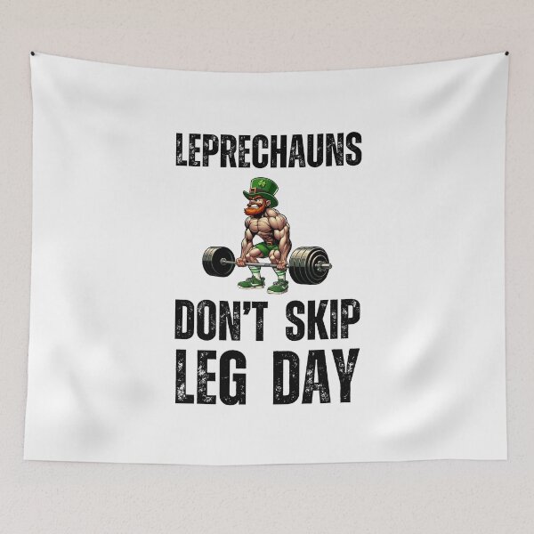 Item preview, Leprechauns Don't Skip Leg Day St. Patrick's Day Workout Gym designed and sold by snowry.