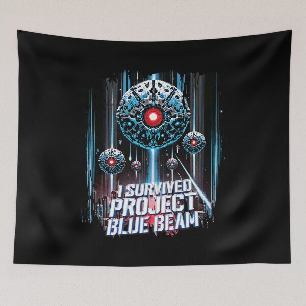 Item preview, I Survived Project Blue Beam - Conspiracy and Fake UFO Invasion designed and sold by Victor Shadehorn.
