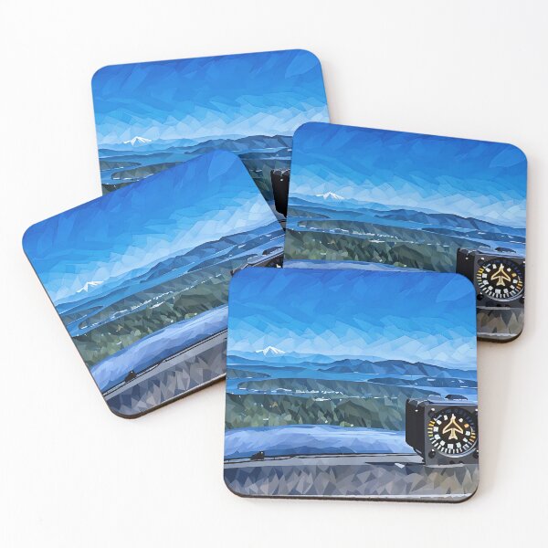 Item preview, San Juan Islands from airplane (Poly Art) designed and sold by flyscenicair.