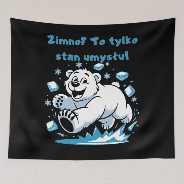 Item preview, Zimno? To tylko stan umysłu! miś polarny, morsowanie designed and sold by IceBathDESIGNS.